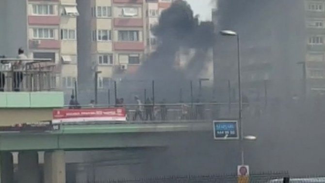 Ataköy Metro İstasyonunda Yangın