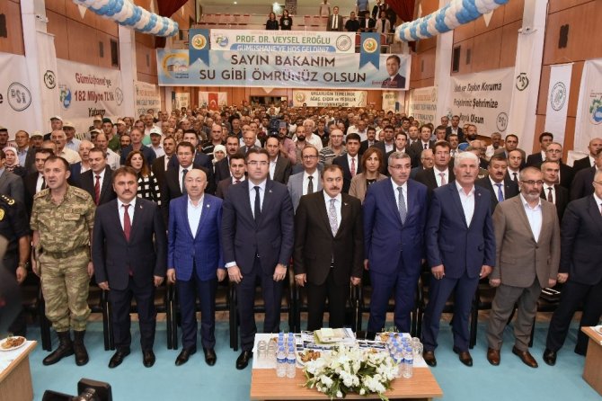 Bakan Eroğlu Gümüşhane’de 182 Milyon Tl’lik Tesislerin Temelini Attı