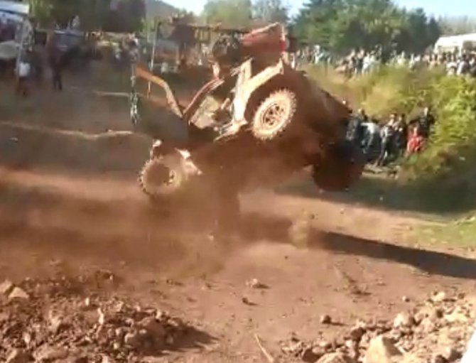 Artvin Off-road’da Yürekleri Ağza Getiren Kaza