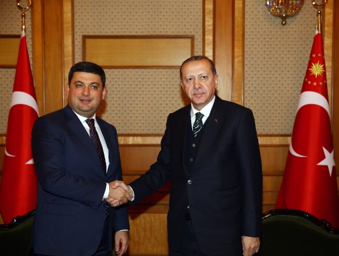 Ukrayna Başbakanı Groysman’ı Kabul Etti