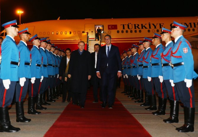 Cumhurbaşkanı Erdoğan Sırbistan’da