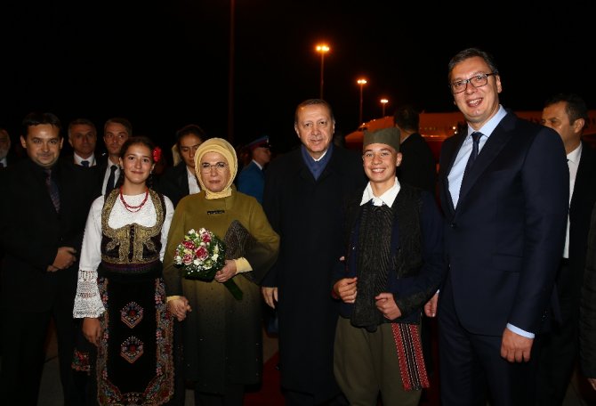 Cumhurbaşkanı Erdoğan Sırbistan’da