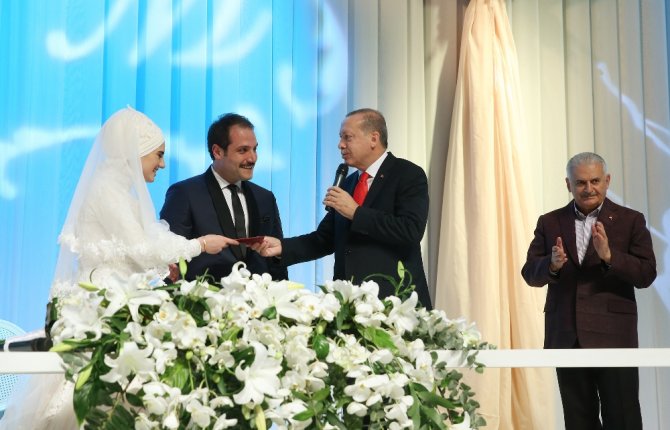 Erdoğan Ve Yıldırım Nikah Şahidi Oldu
