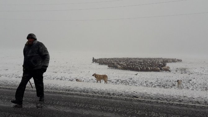 Yağmur Gitti Kar Geldi: Araçlar Yolda Kaldı