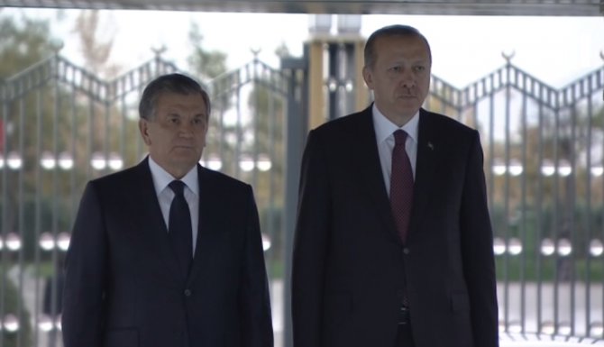 Özbekistan Cumhurbaşkanı Mirziyoyev Külliye’de