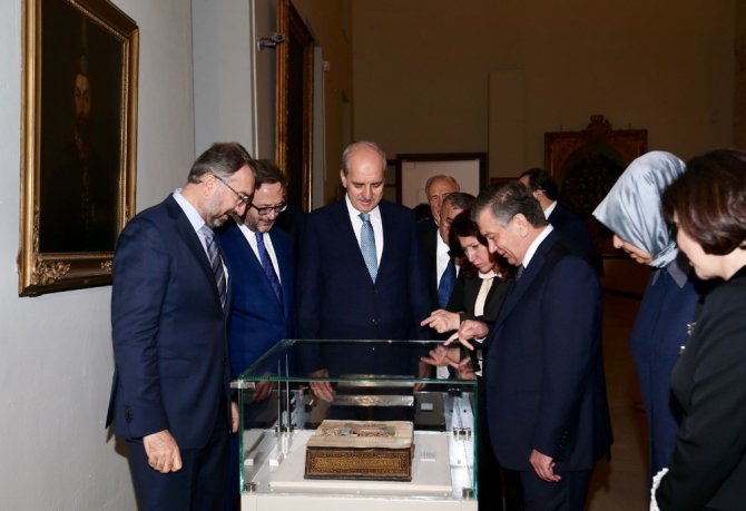 Kurtulmuş, Özbekistan Cumhurbaşkanı’nı Topkapı Sarayı’nda Ağırladı