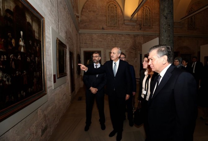 Kurtulmuş, Özbekistan Cumhurbaşkanı’nı Topkapı Sarayı’nda Ağırladı