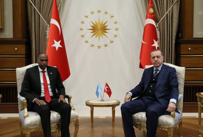 Erdoğan, Somali Başbakanı Hayri’yi Kabul Etti