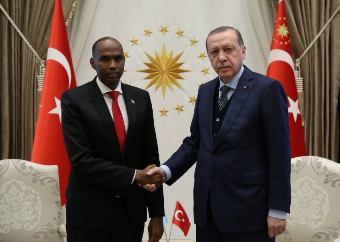 Erdoğan, Somali Başbakanı Hayri’yi Kabul Etti