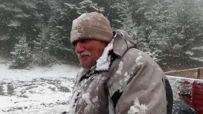 Bolu’da Kar Yaşı Başladı
