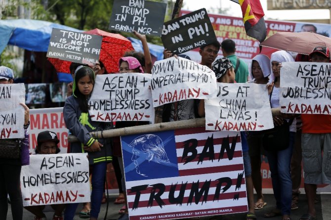 Filipinler’de ’Trump’ Protestosu