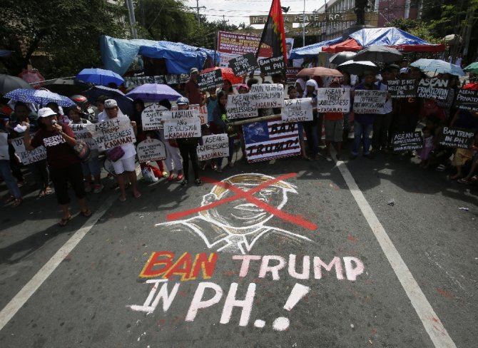Filipinler’de ’Trump’ Protestosu