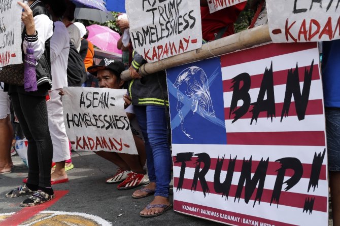 Filipinler’de ’Trump’ Protestosu