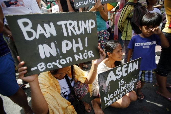 Filipinler’de ’Trump’ Protestosu