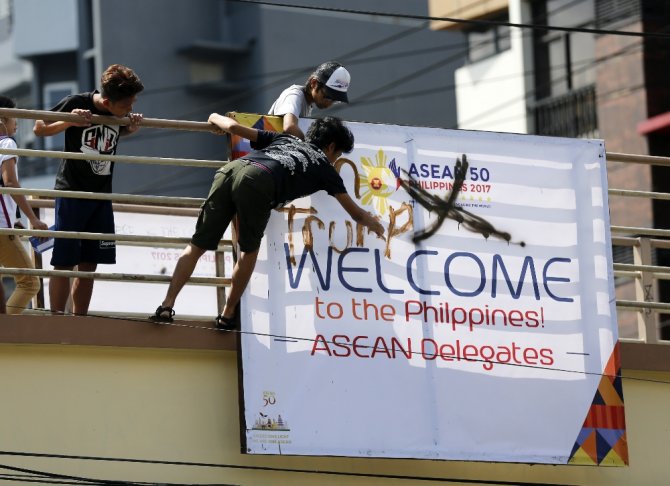Filipinler’de ’Trump’ Protestosu