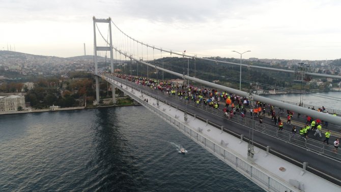 39. İstanbul Maratonu Havadan Görüntülendi