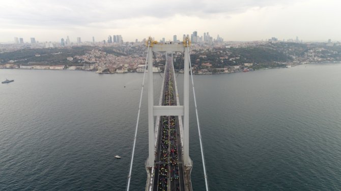 39. İstanbul Maratonu Havadan Görüntülendi