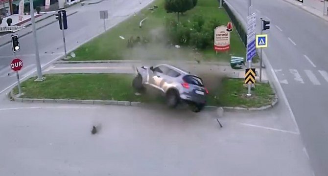 Samsun’da Trafik Kazaları Mobese’de