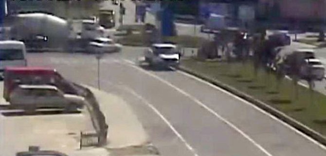 Samsun’da Trafik Kazaları Mobese’de