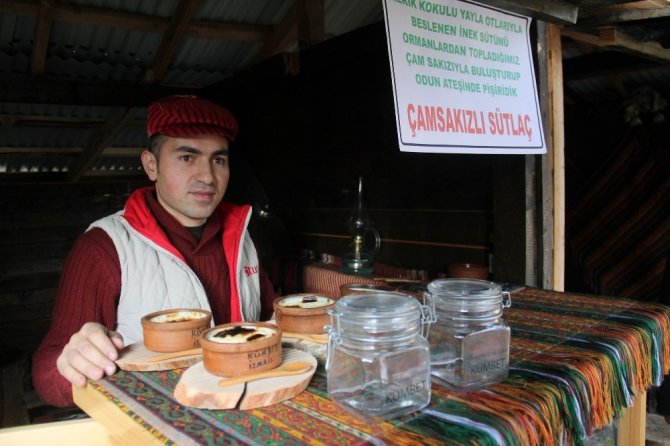 Giresun’da Çam Sakızlı Sütlaç Yapıldı