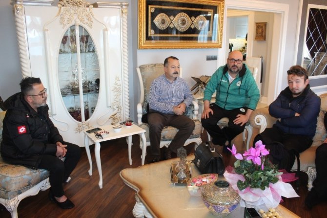 Başkan Bozbağ’a Basın Mensuplarından "Geçmiş Olsun" Ziyareti