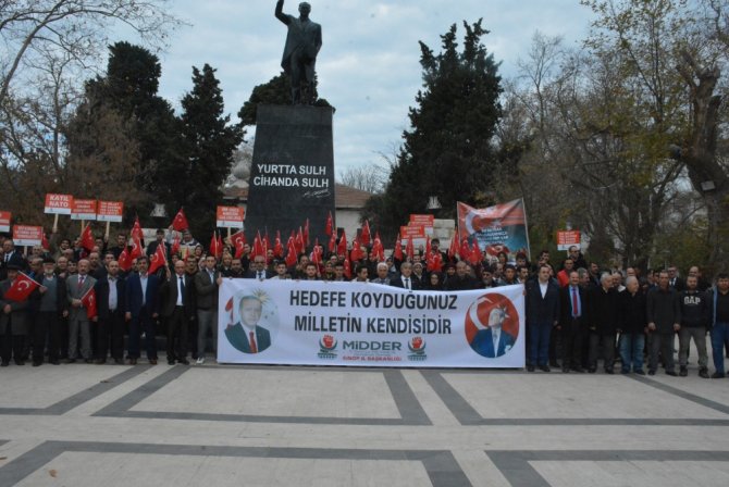 Sinop’ta Nato Protesto Edildi