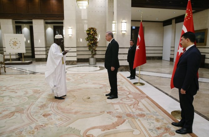Cumhurbaşkanı Erdoğan, Gambiya Büyükelçisini Kabul Etti