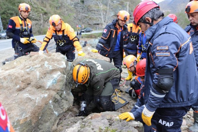 Afad’dan Trabzon’da Heyelan Ve Sel Tatbikatı