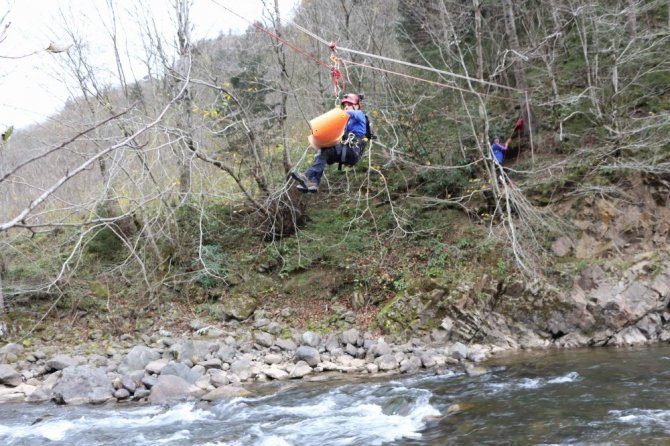 Afad’dan Trabzon’da Heyelan Ve Sel Tatbikatı