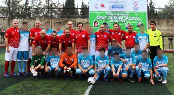 Eski Milli Takım Oyuncuları İle Mahkumlar Yeşil Sahada