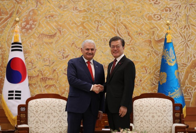 Yıldırım, Güney Kore Cumhurbaşkanı Jae-ın İle Görüştü
