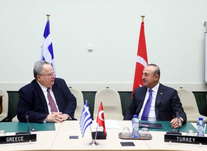 Bakan Çavuşoğlu, Yunan Mevkidaşı Kotzias İle Görüştü
