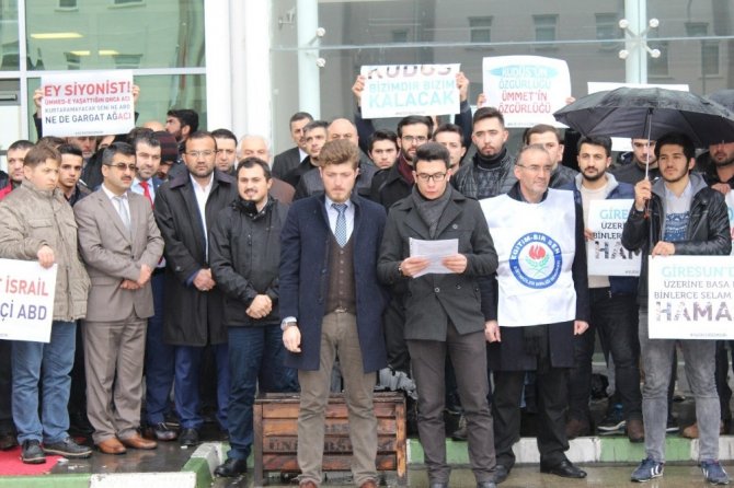 Giresun’da Stk’lardan ‘Kudüs’ İçin Ortak Basın Açıklaması