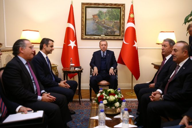 Yunanistan Ana Muhalefet Partisi Lideriyle Görüştü