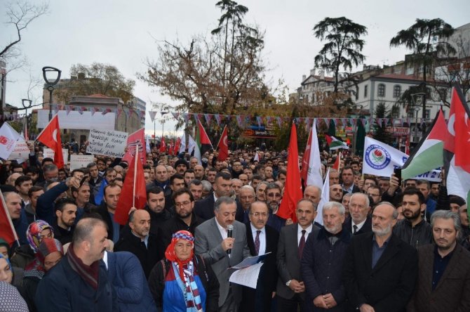 Trabzon’da Stk’lardan ’Kudüs’ Protestosu