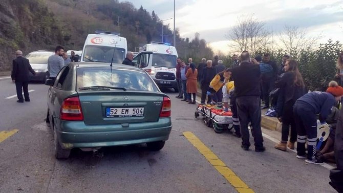 Giresun’da Trafik Kazaları: 8 Yaralı