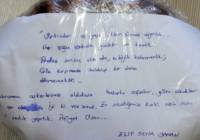 Minik Öğrencilerden Askerlere Duygulandıran Hediyeler