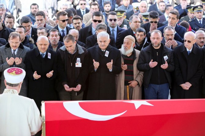 Cenaze Törenine Başbakan Yıldırım Da Katıldı