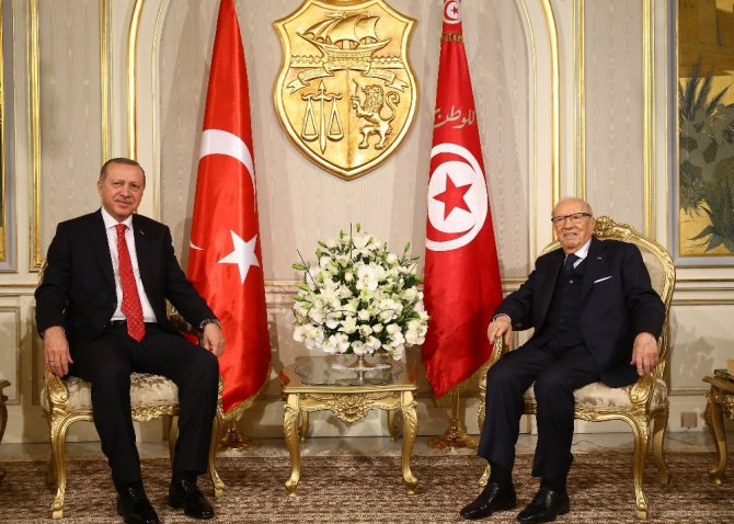 Erdoğan Tunuslu Mevkidaşı İle Görüştü