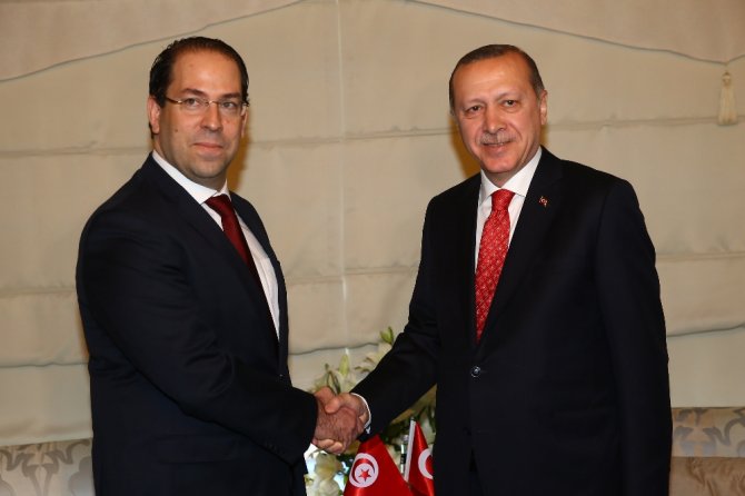 Cumhurbaşkanı Erdoğan, Tunus Başbakanı’nı Kabul Etti