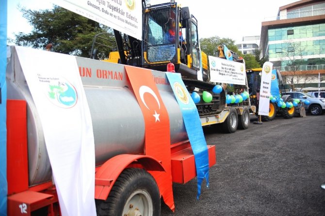 Giresun Orman Bölge Müdürlüğü’nde Yeni Alınan Hizmet Araçları İçin Tören Düzenlendi