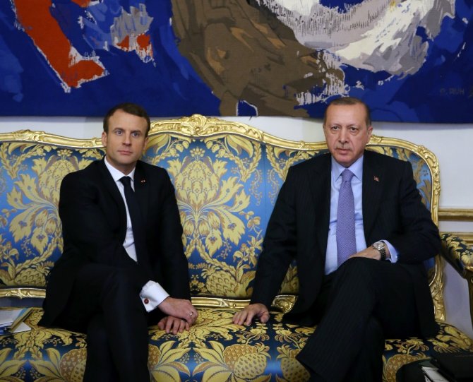 Cumhurbaşkanı Erdoğan, Fransız Mevkidaşı İle Bir Araya Geldi