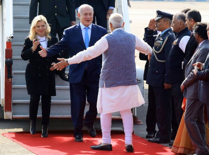 Netanyahu’yu Böyle Karşıladı