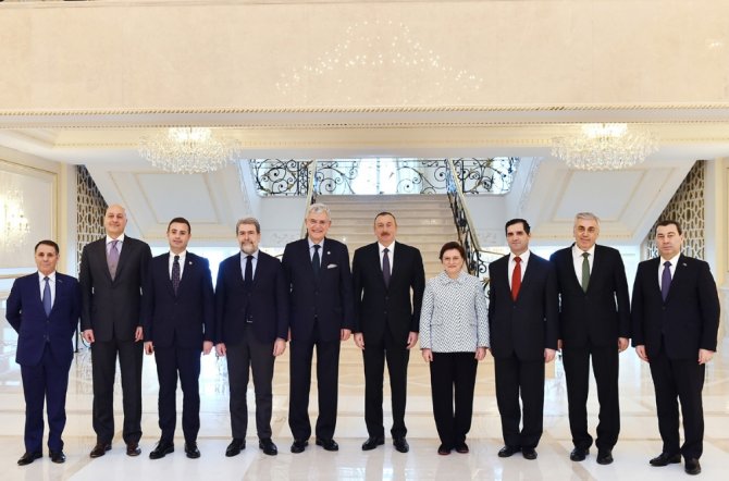 Aliyev Tbmm Heyetini Kabul Etti