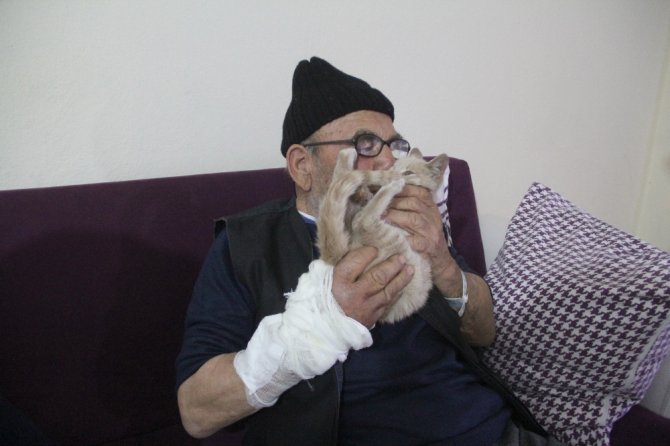 Taburcu Olan Ali Meşe, Kedisinden Bir An Olsun Ayrılmıyor