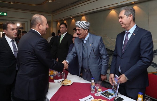 Çavuşoğlu, Türkmen Eşgüdüm Kurulu’nu Kabul Etti