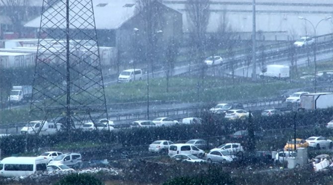 İstanbul’da Kar Yağışı Hızlandı