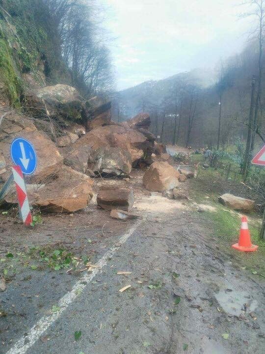 Giresun’un Bulancak İlçesinde Heyelan