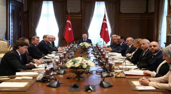 Erdoğan Lordlar Kamarası Heyetini Kabul Etti
