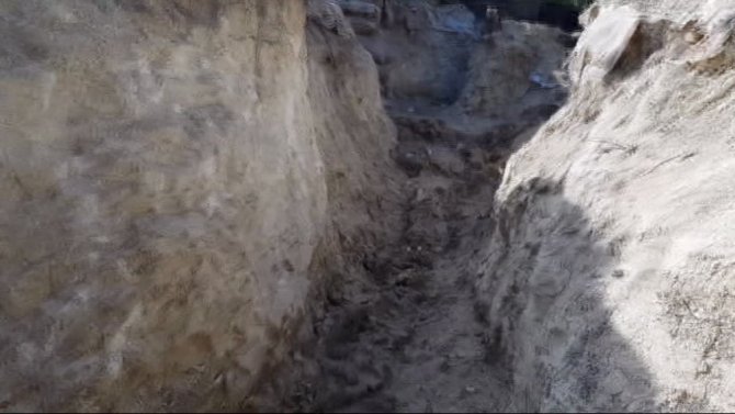 Burseya Dağı’ndaki Hendekler Temizleniyor